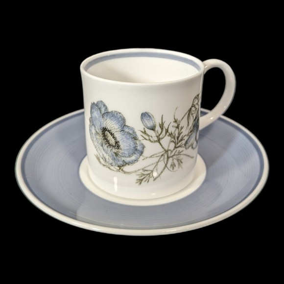 Vintage Susie Cooper Design Bone China GLEN MIST Demitasse Cup & Saucer  C1035 - Picture 2 of 9